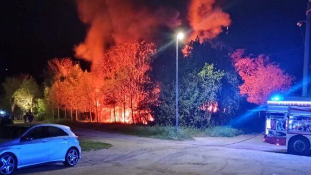 L'incendio a Montemurlo