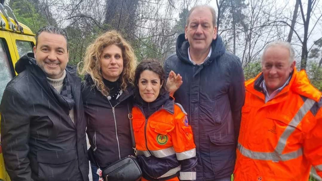 Il sindaco Trassi sul Montalbano insieme al senatore La Pietra e al consigliere regionale Capecchi