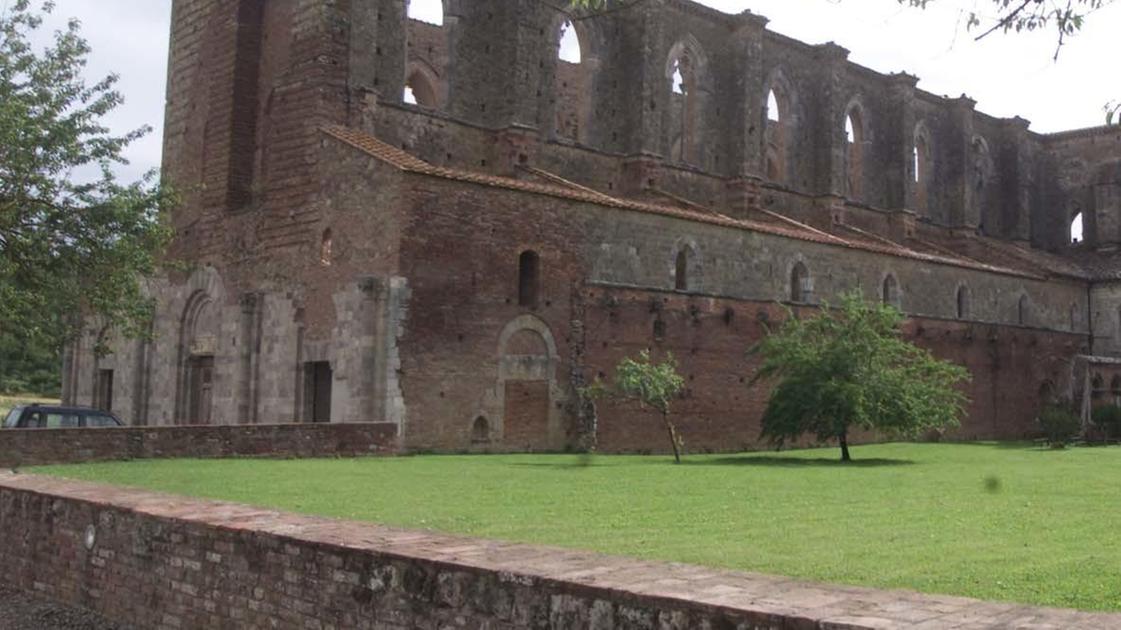 Ponte per ciclisti e pedoni sul fiume Merse