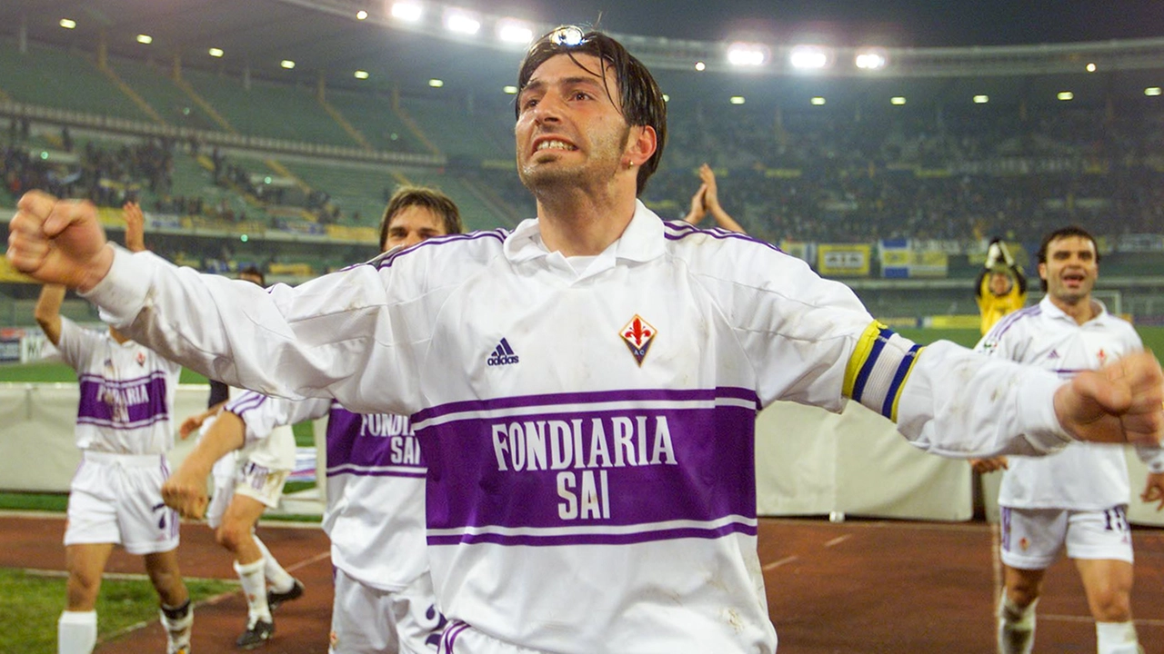 Riganò in maglia viola
