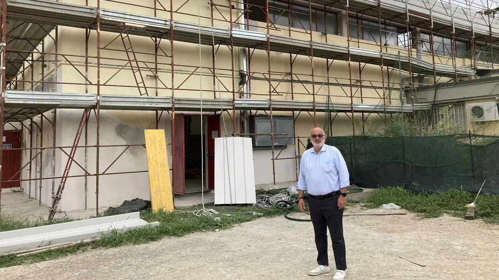 Il sindaco Palandri alla palestra