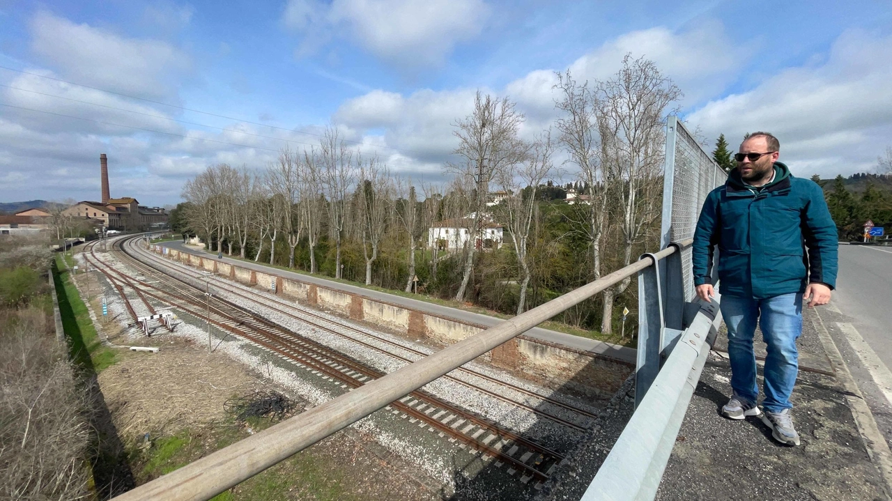 Una parte della tratta Empoli-Poggibonsi soggetta a lavori di raddoppio ferroviario (Gasperini/FotocronacheGermogli)