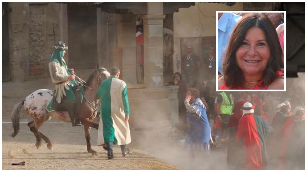 Disordini al passaggio di Tommaso Marmorini. In alto, il prefetto Maddalena De Luca Disordini al passaggio di Tommaso Marmorini. In alto, il prefetto Maddalena De Luca