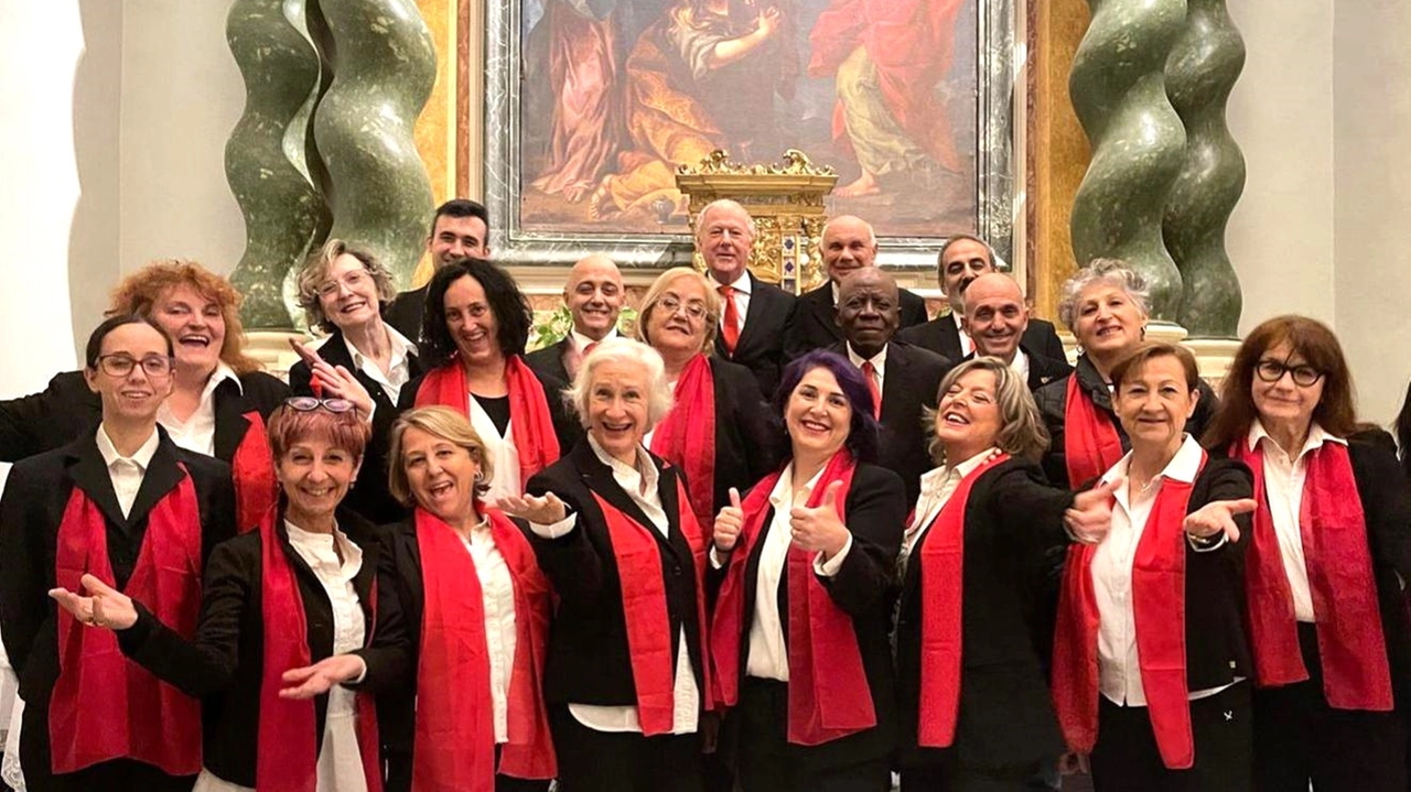 Una delle formazioni del Coro Gospel Internazionale di Pistoia