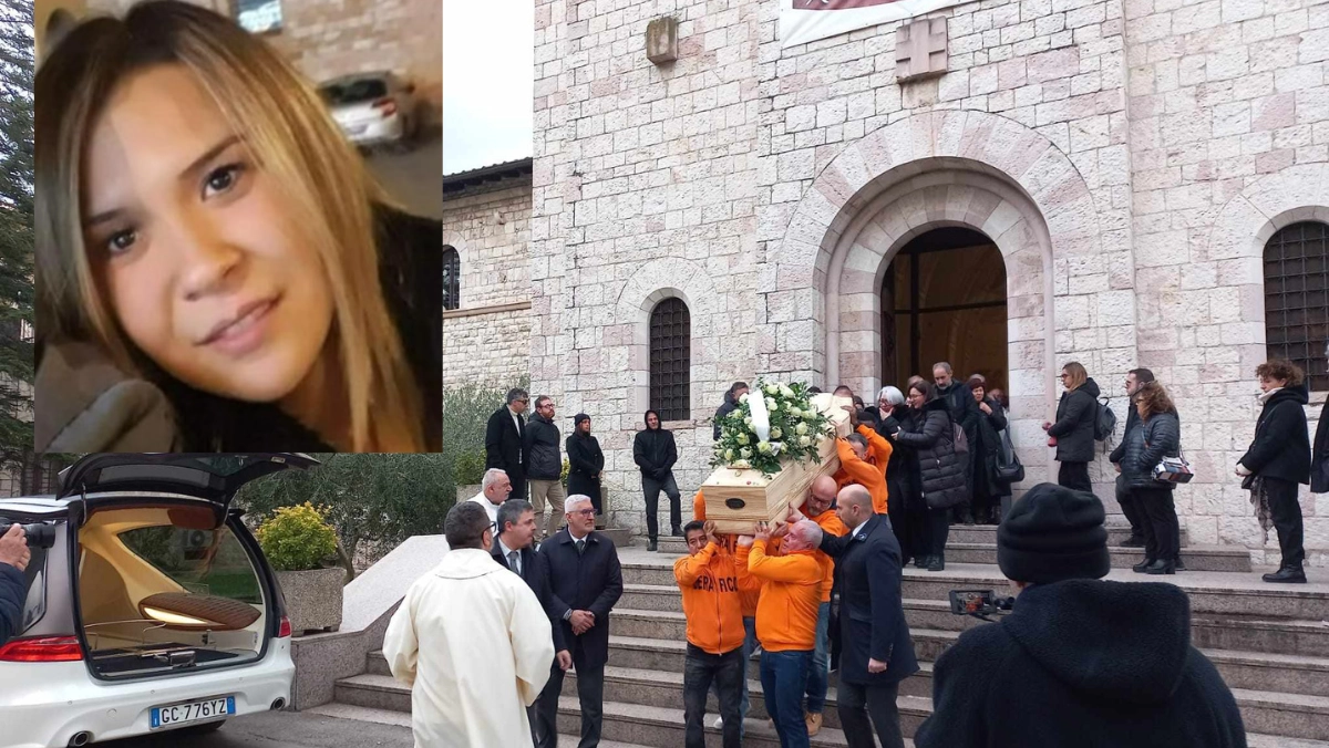 Il funerale di Eliza all’Istituto Serafico di Assisi, dove la donna lavorava Il funerale di Eliza all’Istituto Serafico di Assisi, dove la donna lavorava
