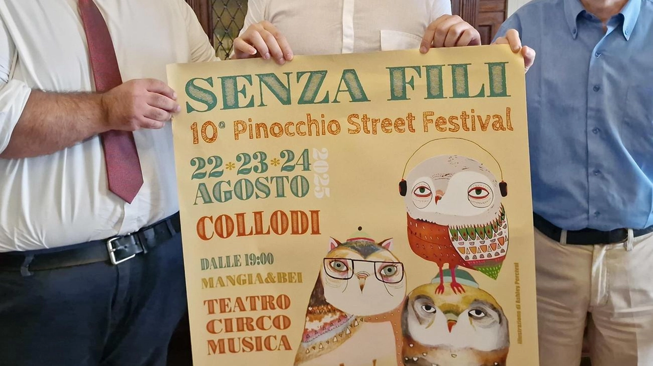 Un momento della presentazione, al quale ha preso parte anche il presidente della Provincia di Pistoia Luca Marmo, della manifestazione che intratterrà la comunità di Collodi da oggi fino a domenica