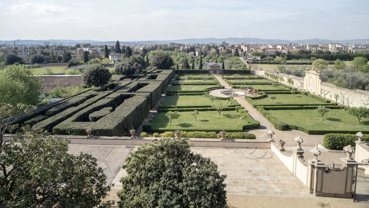 Una veduta del giardino di Villa La Quiete che apre al pubblico per la prima volta dopo un lungo restauro Una veduta del giardino di Villa La Quiete che apre al pubblico per la prima volta dopo un lungo restauro
