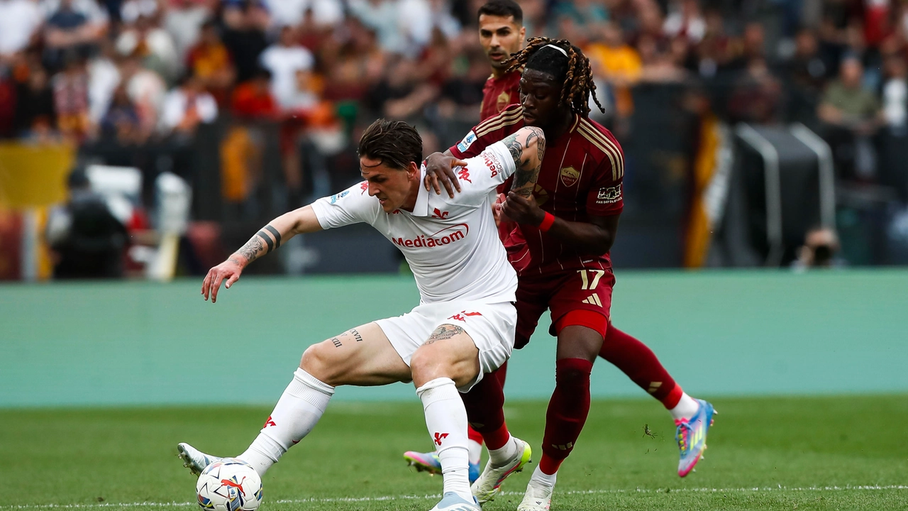 Zaniolo in azione all'Olimpico: per lui è stato un rientro complicato (foto Ansa/Angelo Carconi) Zaniolo in azione all'Olimpico: per lui è stato un rientro complicato (foto Ansa/Angelo Carconi)