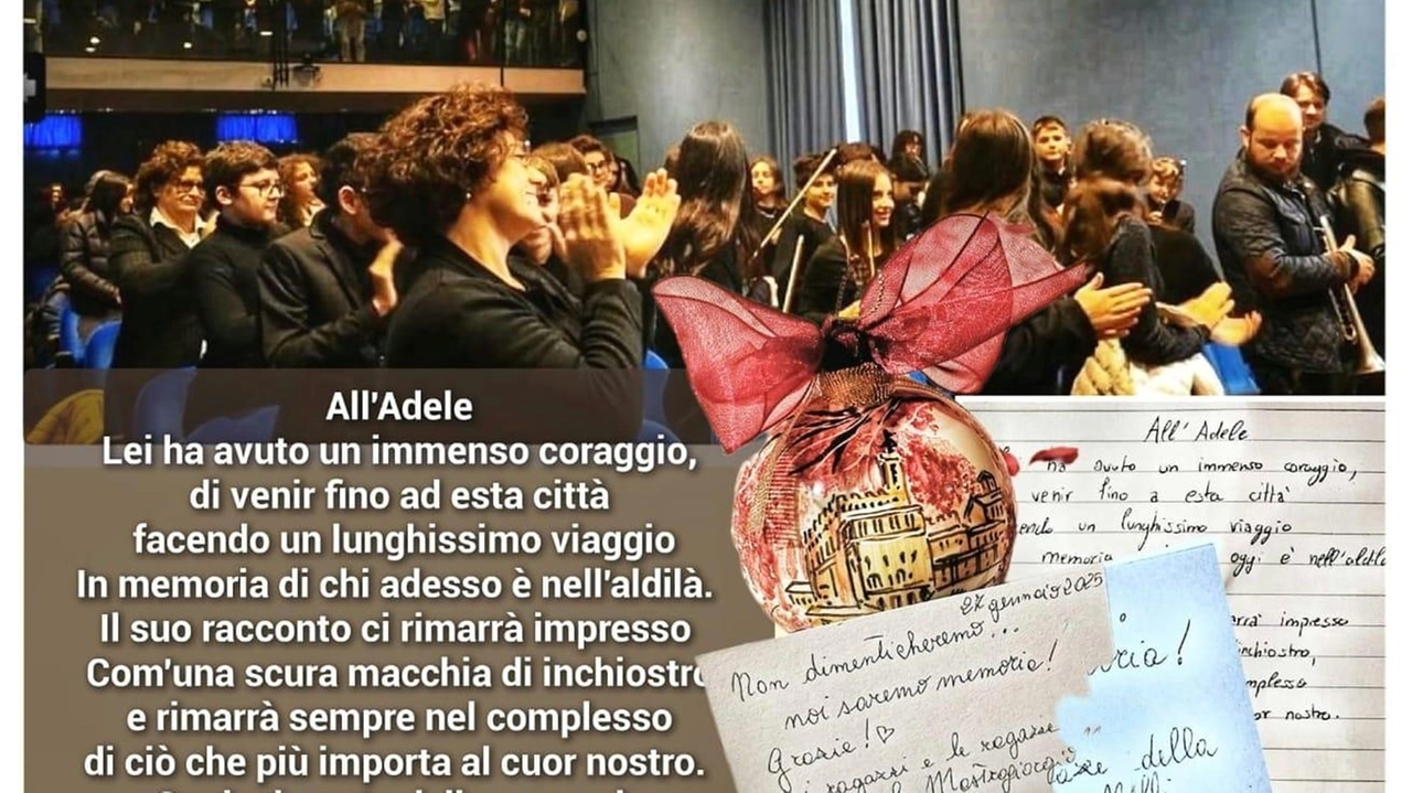 L’omaggio della scuola ad Adele L’omaggio della scuola ad Adele