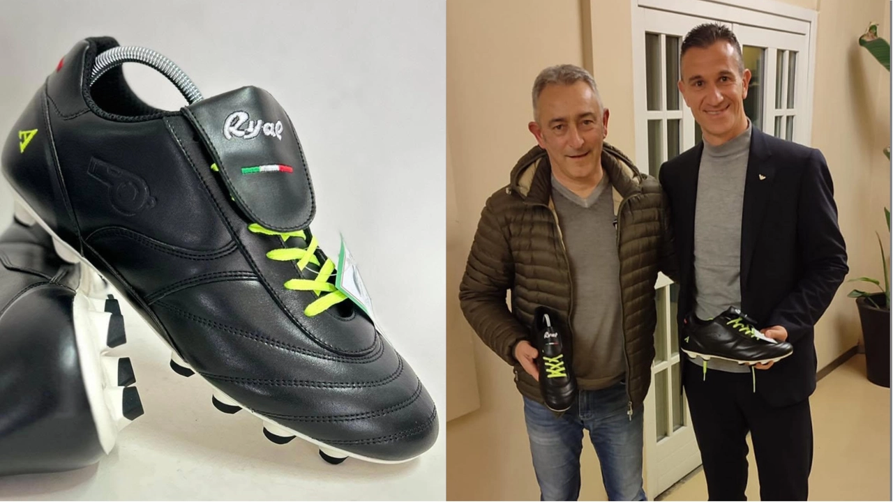 Marco Moriani insieme a Daniele Doveri con le nuove scarpe Referee Perfomance 5.0 FG Tech Light