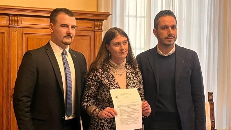 Stanasel, Risaliti e. Belgiorno presentano la mozione alla stampa Stanasel, Risaliti e. Belgiorno presentano la mozione alla stampa