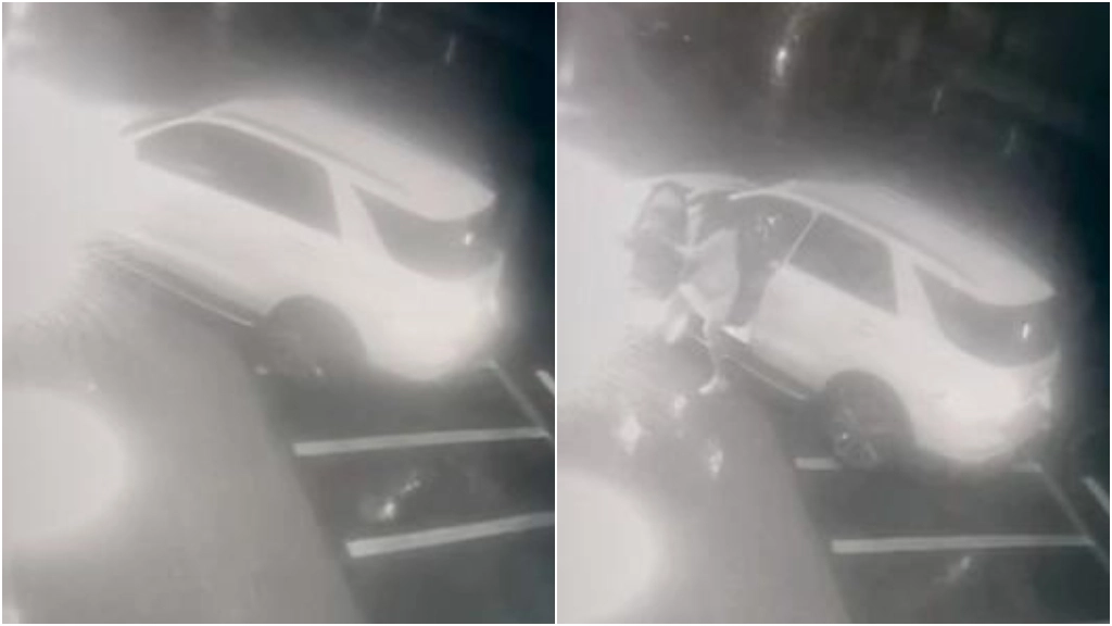 Due frammenti del video delle telecamere di sicurezza: sono i momenti in cui l'imprenditrice investe l'uomo Due frammenti del video delle telecamere di sicurezza: sono i momenti in cui l'imprenditrice investe l'uomo