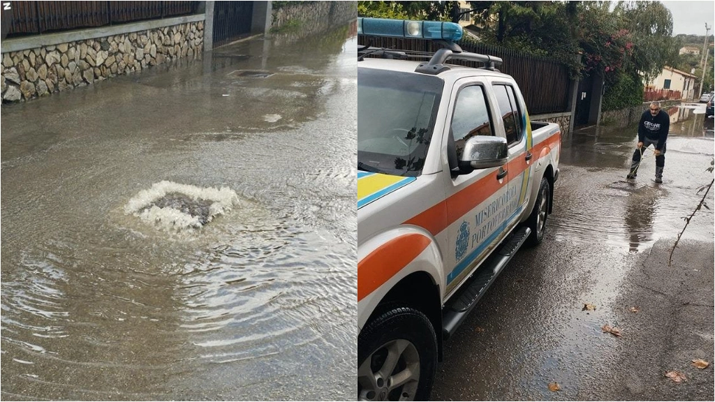 Allagamenti anche a Portoferraio (Foto Facebook/Misericordia di Portoferraio)