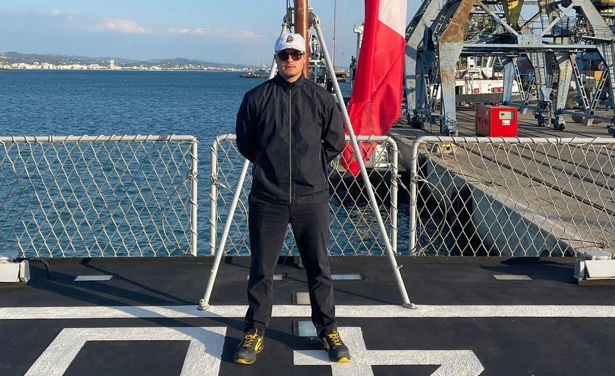 Santucci a bordo del veliero Vespucci: "Il mio sogno? Diventare capitano"