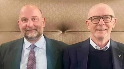 L’onorevole Riccardo Zucconi (a destra) e il sindaco Michele Giannini L’onorevole Riccardo Zucconi (a destra) e il sindaco Michele Giannini