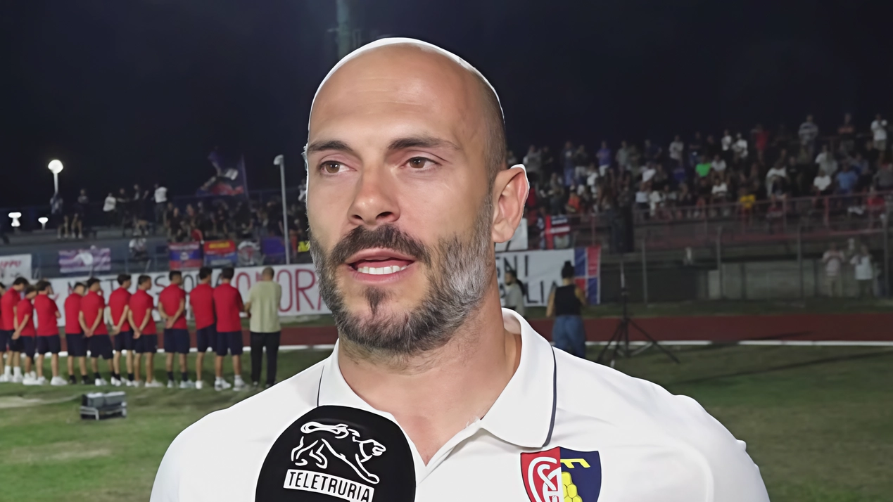Il nuovo allenatore del Montevarchi Simone Marmorini. Dopo la partita tre giorni di riposo alla squadra