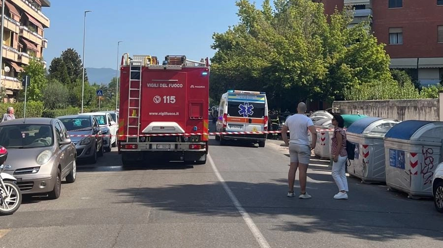 Incidente in via Salvemini a Scandicci nella mattinata di oggi, 31 agosto Incidente in via Salvemini a Scandicci nella mattinata di oggi, 31 agosto