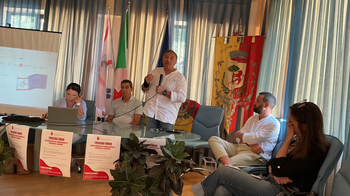 Un momento del convegno con l’assessore regionale Leonardo Marras Un momento del convegno con l’assessore regionale Leonardo Marras