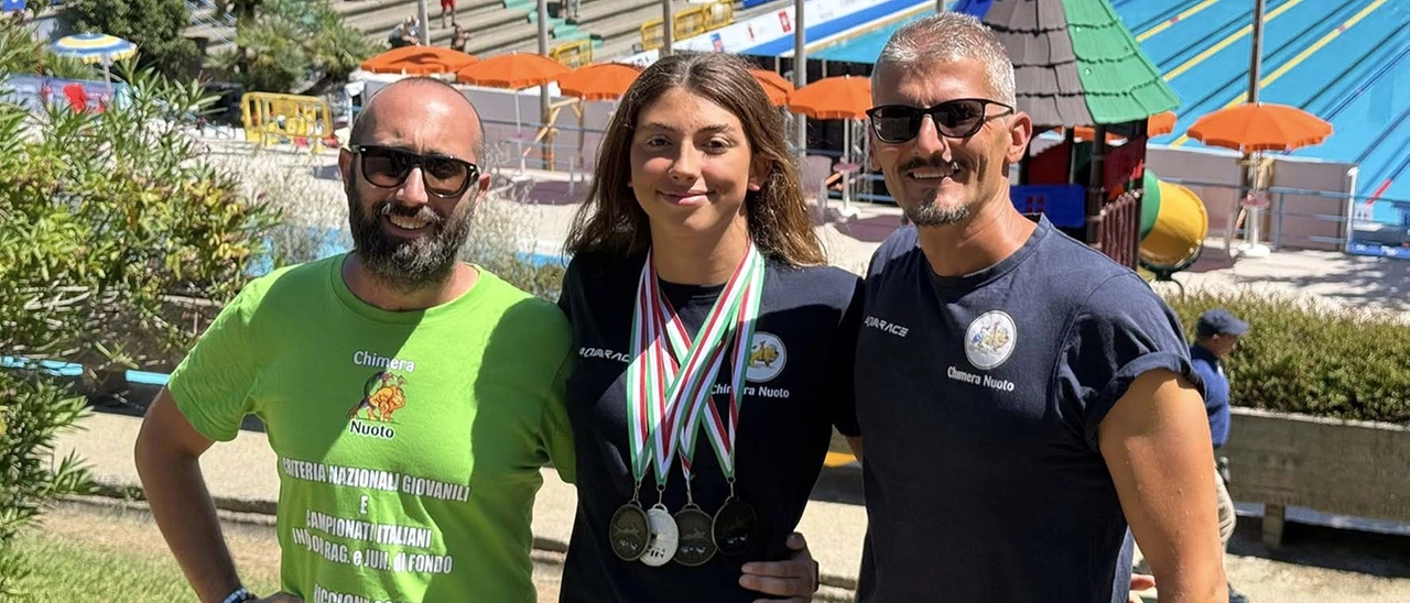 La Chimera Nuoto festeggia quattro medaglie ai Campionati Italiani Estivi Giovanili