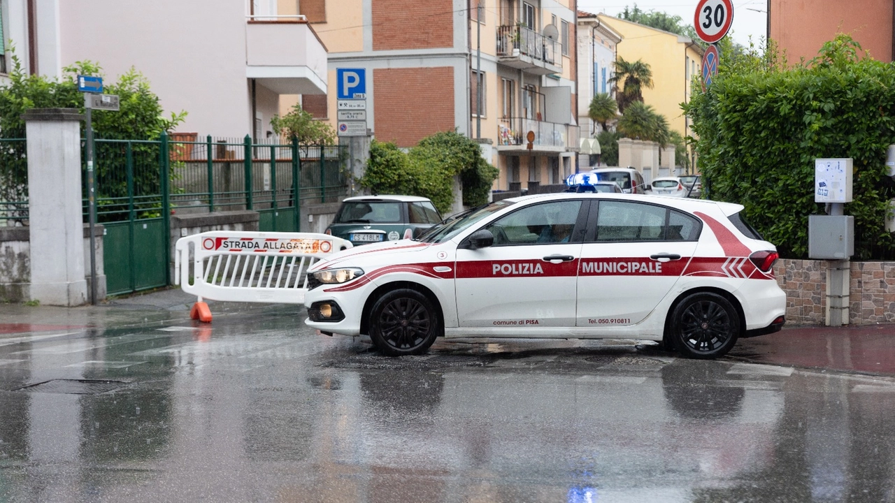 Gli allagamenti nella zona dell'aeroporto Gli allagamenti nella zona dell'aeroporto