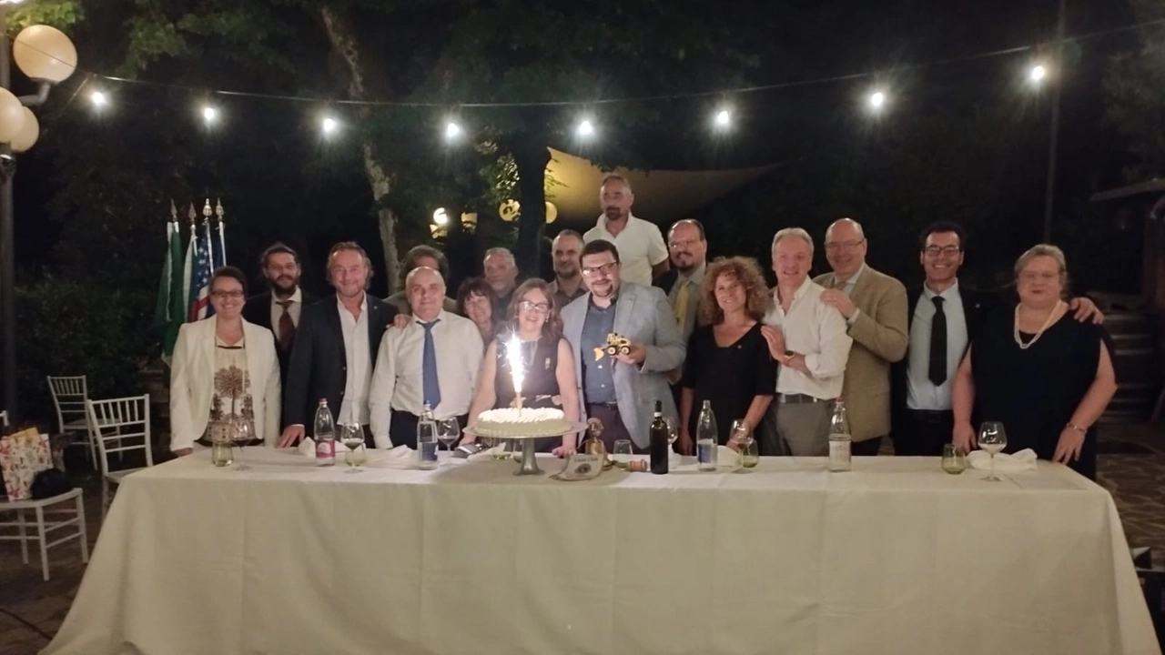 Un momento della serata del passaggio delle consegne