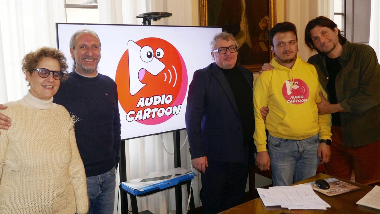 La presentazione del progetto Audiocartoon in Comune La presentazione del progetto Audiocartoon in Comune