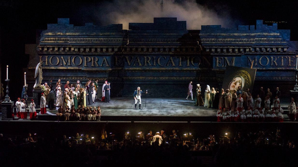 Il palco del 71° Festival Puccini a Torre del Lago Il palco del 71° Festival Puccini a Torre del Lago