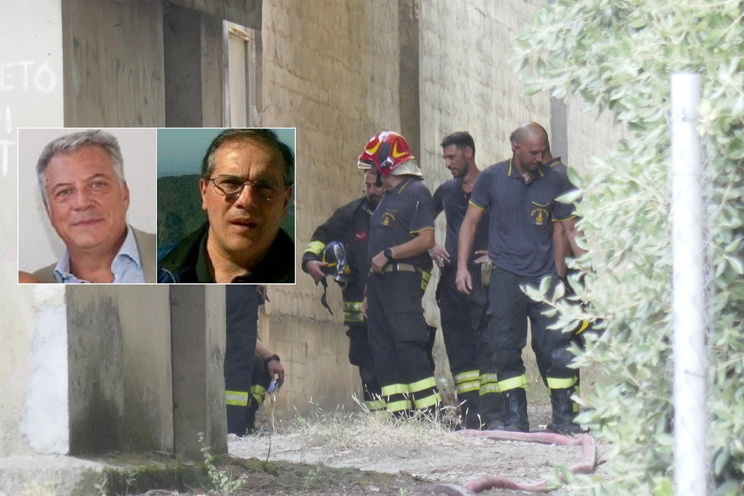 Alessio Lascialfari e Gabriele Paoli, morti nell'incendio al poligono di tiro di Prato (Foto Attalmi)