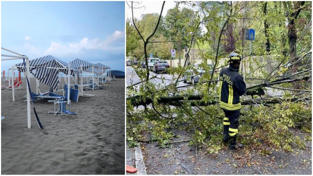 maltempo in toscana centinaia di interventi dei vigili del fuoco vento a 100 all8217ora sul lungomare di viareggio