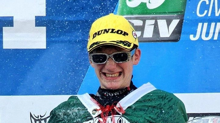 Thomas Benetti sul podio Thomas Benetti sul podio