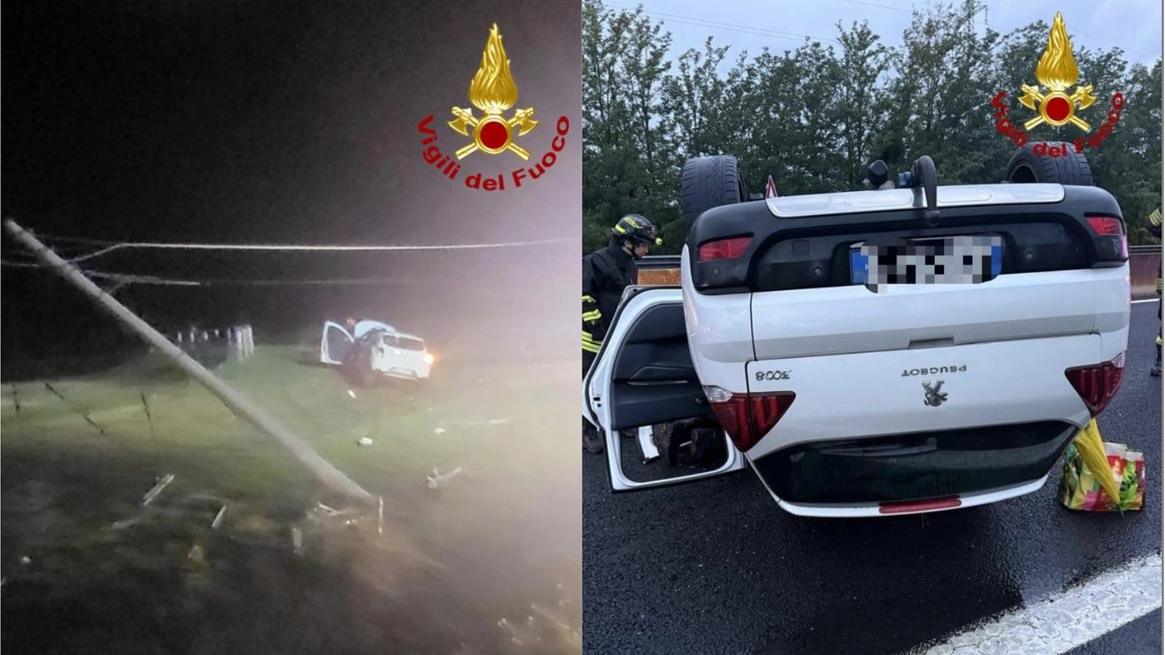 Le due auto incidentate Le due auto incidentate