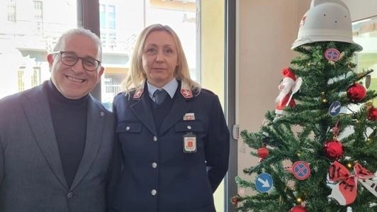 L’assessore Giuseppe Forastiero e la comandante della Municipale Erica Cappelli L’assessore Giuseppe Forastiero e la comandante della Municipale Erica Cappelli