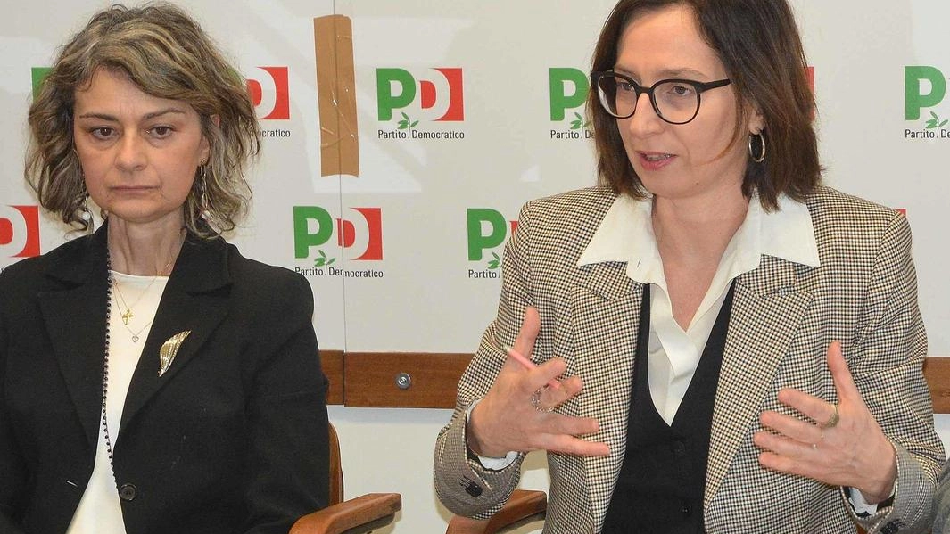 La segretaria provinciale del Pd Barbara Croci insieme a Francesca Basanieri