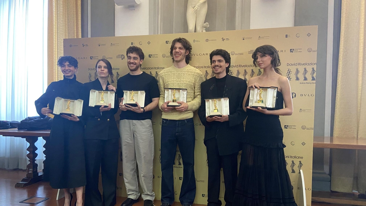 I sei attori. emergenti che hanno ricevuto il ’David Rivelazioni Italiane - Italian Rising Stars’