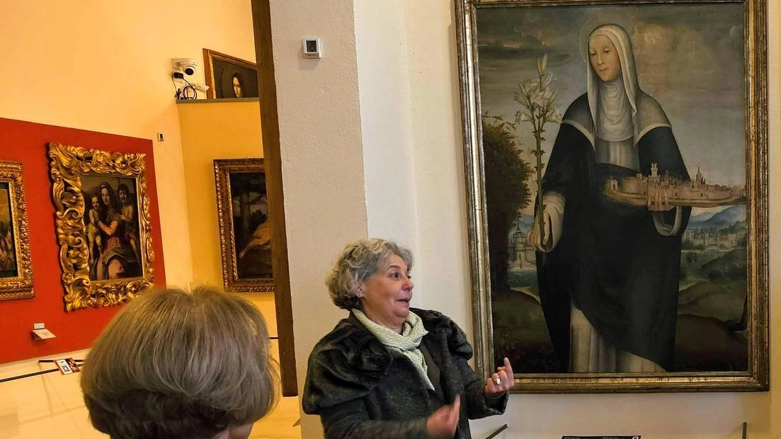 La direttrice del Museo Civico di Montepulciano Patrizia La Porta non rivela ancora il nome di questo artista fiorentino autore del quadro ritrovano La direttrice del Museo Civico di Montepulciano Patrizia La Porta non rivela ancora il nome di questo artista fiorentino autore del quadro ritrovano