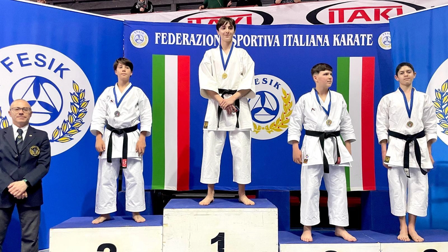 Montoschi campione italiano nella categoria più importante. Argenti per Alice Francesconi. e Gabriele Gambini. Più 3 bronzi.