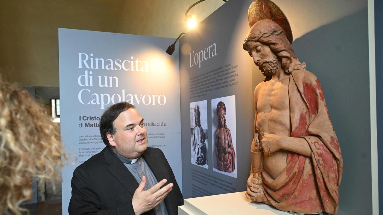La rinascita di un capolavoro. La scultura del “Cristo Eucaristico“ di Matteo Civitali, splendida opera realizzata in terracotta policroma intorno... La rinascita di un capolavoro. La scultura del “Cristo Eucaristico“ di Matteo Civitali, splendida opera realizzata in terracotta policroma intorno...