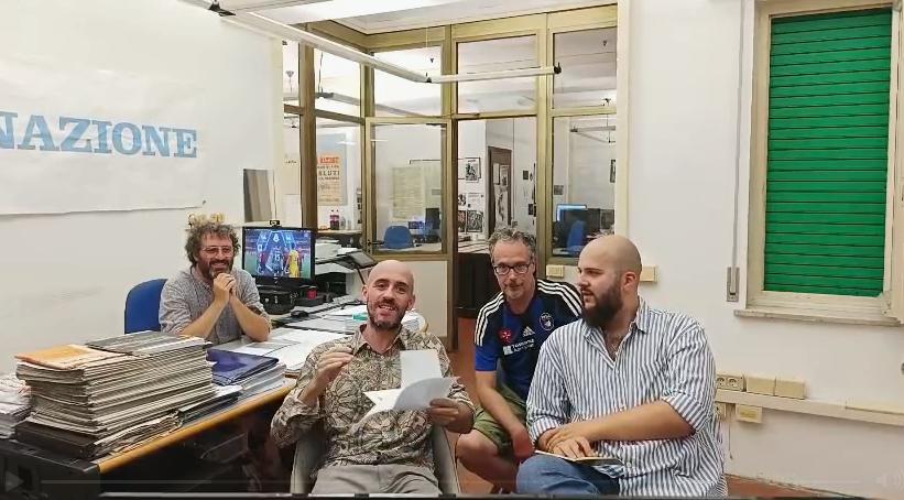 Pisa, lo storico debutto in A nella redazione de La Nazione. Ospite Tommaso Novi dei Gatti Mezzi Pisa, lo storico debutto in A nella redazione de La Nazione. Ospite Tommaso Novi dei Gatti Mezzi