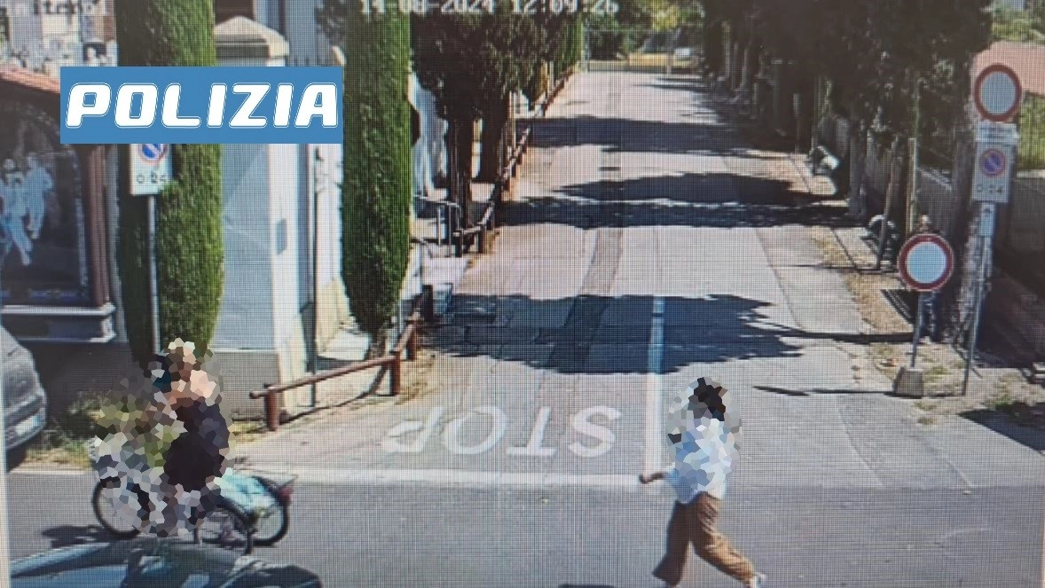 Uno dei frame del sistema di video sorveglianza Uno dei frame del sistema di video sorveglianza