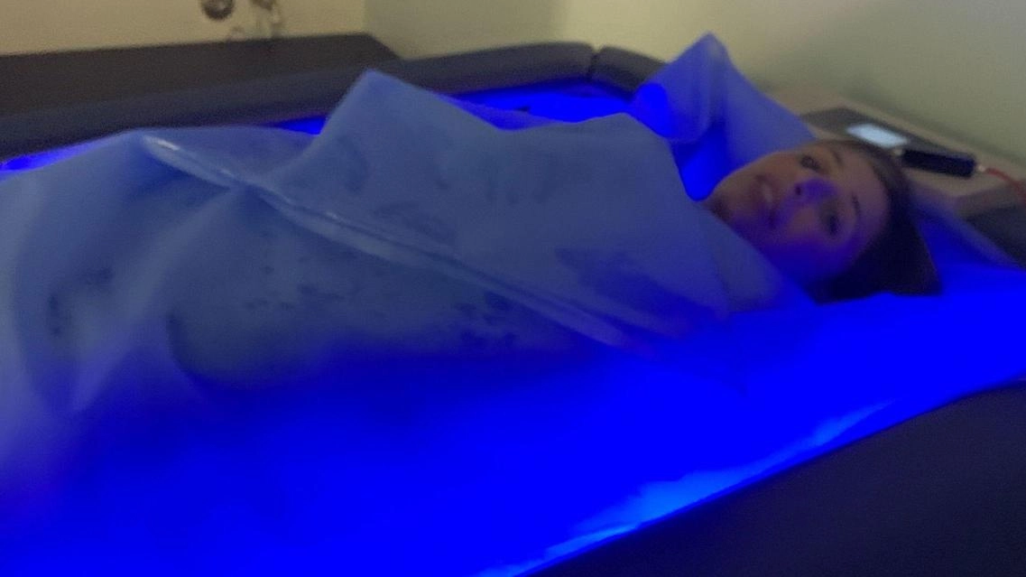 L’innovativo lettino ’Crio zero body’ a 5 gradi, presente solo in albergo L’innovativo lettino ’Crio zero body’ a 5 gradi, presente solo in albergo