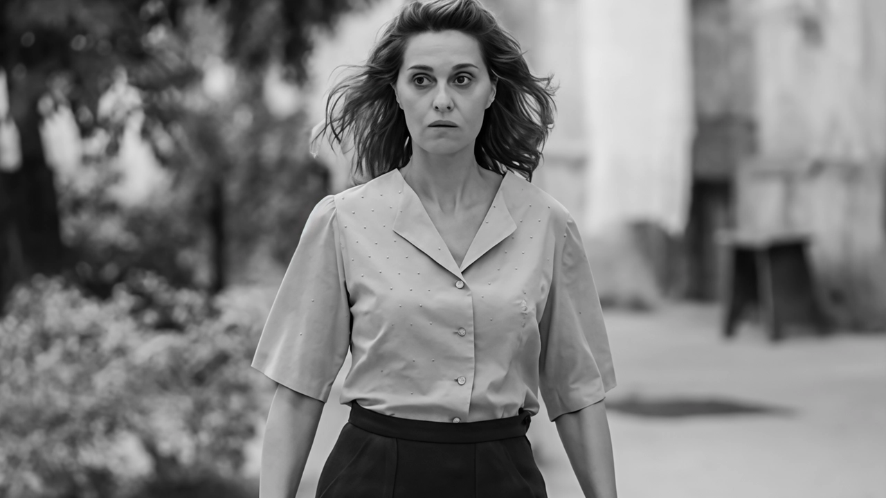 Paola Cortellesi in ’C’è ancora domani’, film che sarà trasmesso a Castel del Piano
