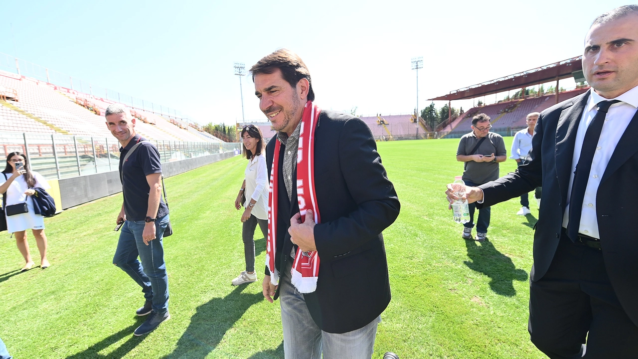 Il presidente del Perugia, Javier Faroni Il presidente del Perugia, Javier Faroni