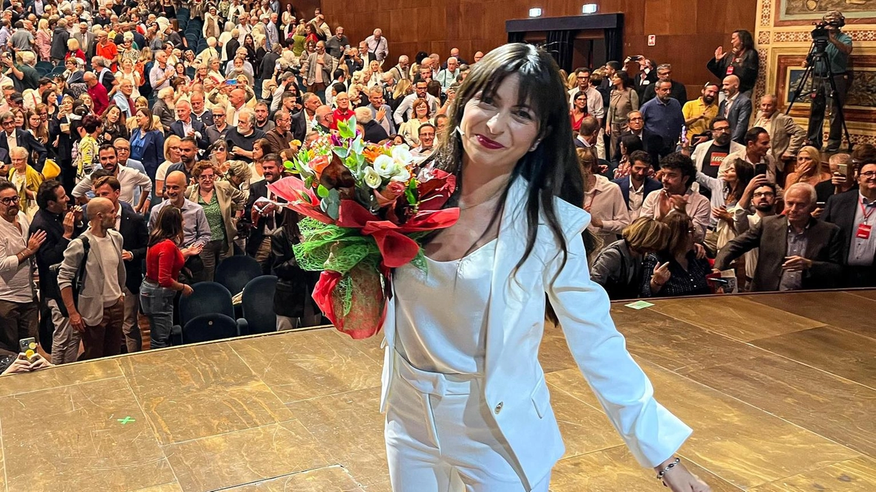 La candidata presidente alla Regione Umbria, Stefania Proietti.. È sindaca di Assisi dal 21 giugno 2016 e presidente della Provincia di Perugia dal 20 dicembre 2021. Iscritta all’ordine degli ingegneri della provincia di Perugia La candidata presidente alla Regione Umbria, Stefania Proietti.. È sindaca di Assisi dal 21 giugno 2016 e presidente della Provincia di Perugia dal 20 dicembre 2021. Iscritta all’ordine degli ingegneri della provincia di Perugia