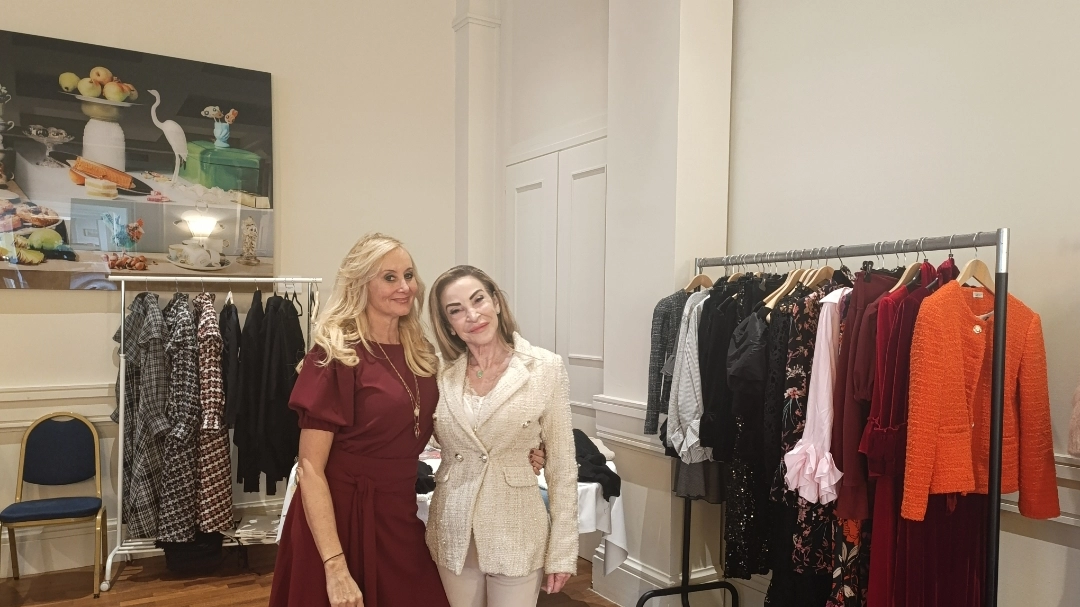 Maria Soderstrom di Simplicity New York e l'organizzatrice Cristina Casamassimi Maria Soderstrom di Simplicity New York e l'organizzatrice Cristina Casamassimi