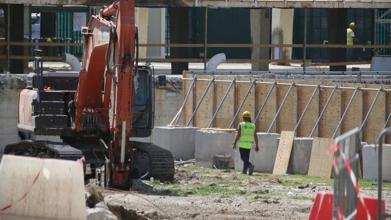 Cantiere stadio Artemio Franchi: Marco Mori/New Press Photo Cantiere stadio Artemio Franchi: Marco Mori/New Press Photo