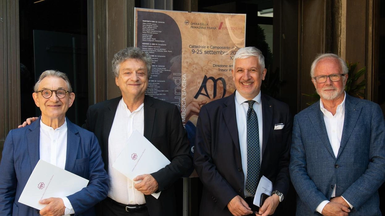. Pinnock. , Guido Corti, Maestrelli e Sbrana. Foto Massimo Giannelli per Opa . Pinnock. , Guido Corti, Maestrelli e Sbrana. Foto Massimo Giannelli per Opa