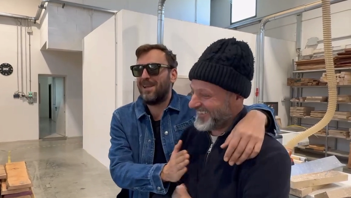 Cesare Cremonini e Fabrizio Paoletti (Dal video di Cesare Cremonini sui social)