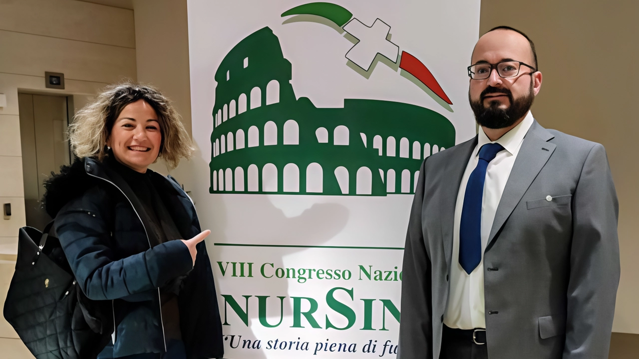 Diego Vatteroni e Giusy Costantino del sindacato Nursind