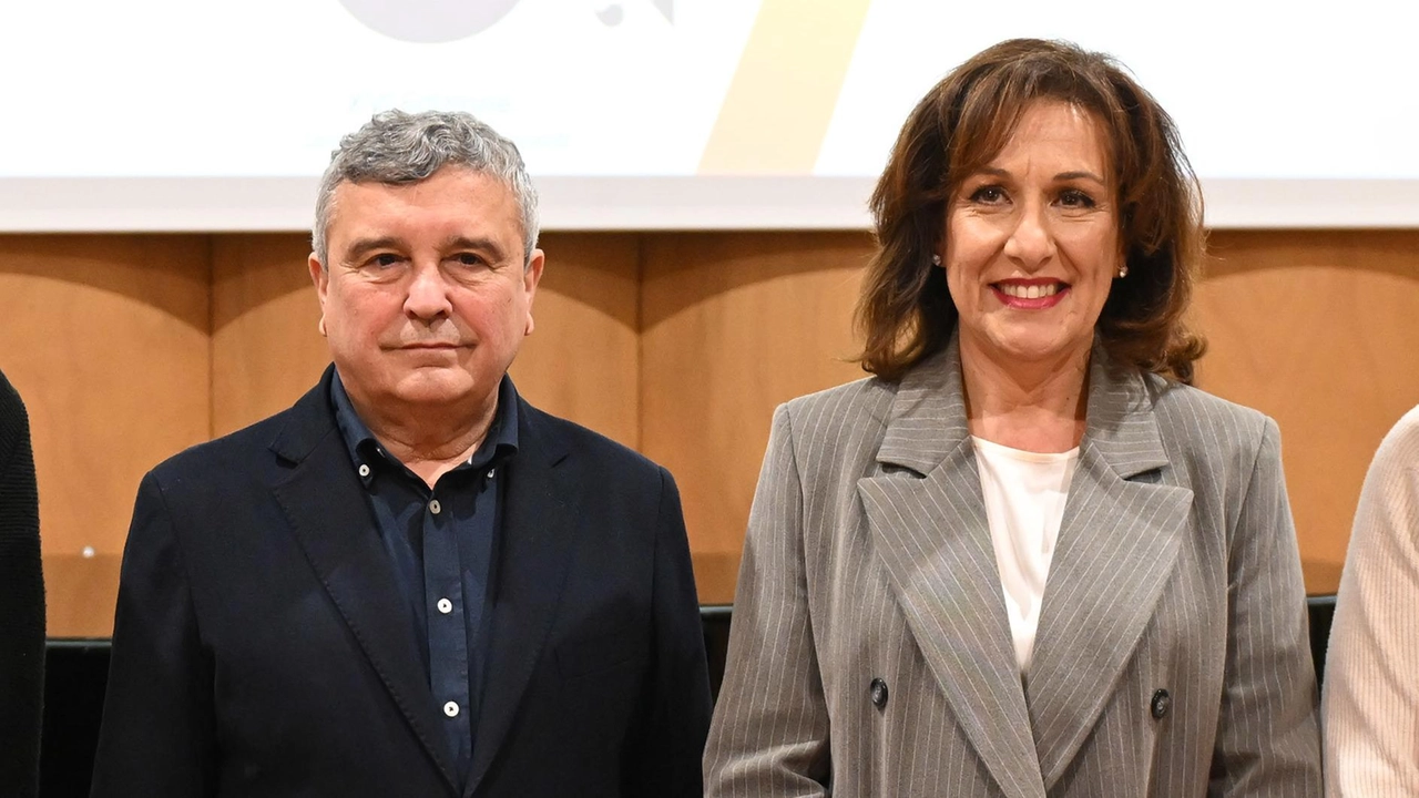 . l direttore del Conservatorio “Luigi Boccherini“, Massimo Morelli e la presidente Maria Talarico (foto Alcide)