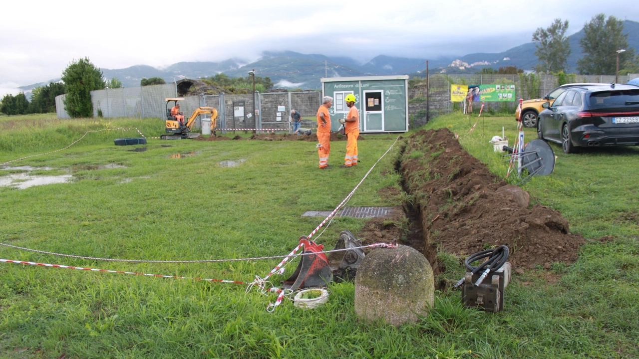 Uno scorcio dell'area archeologica: scattano una serie di interventi per l'anfiteatro romano